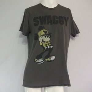 4/$20 Swaggy Mickey Mouse Mens L T Shirt
